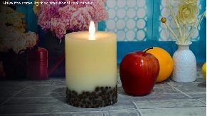 LED Candle, Embedded with Natural Elements (LPG-LCL-070)
