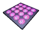 720W 516x516x70mm LEDPRINCESS LED Grow Light (LP-GL-16R600W3) - www.LEDgrowlight.com.sg
